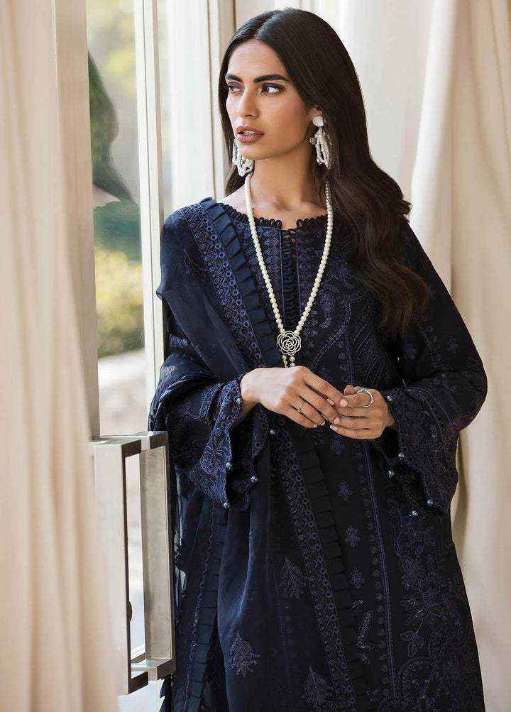 Gulaal Embroidered Lawn Suits Unstitched 3 Piece GL23LL 01 Zarqaa - Luxury Collection