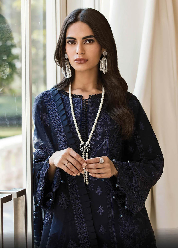 Gulaal Embroidered Lawn Suits Unstitched 3 Piece GL23LL 01 Zarqaa - Luxury Collection