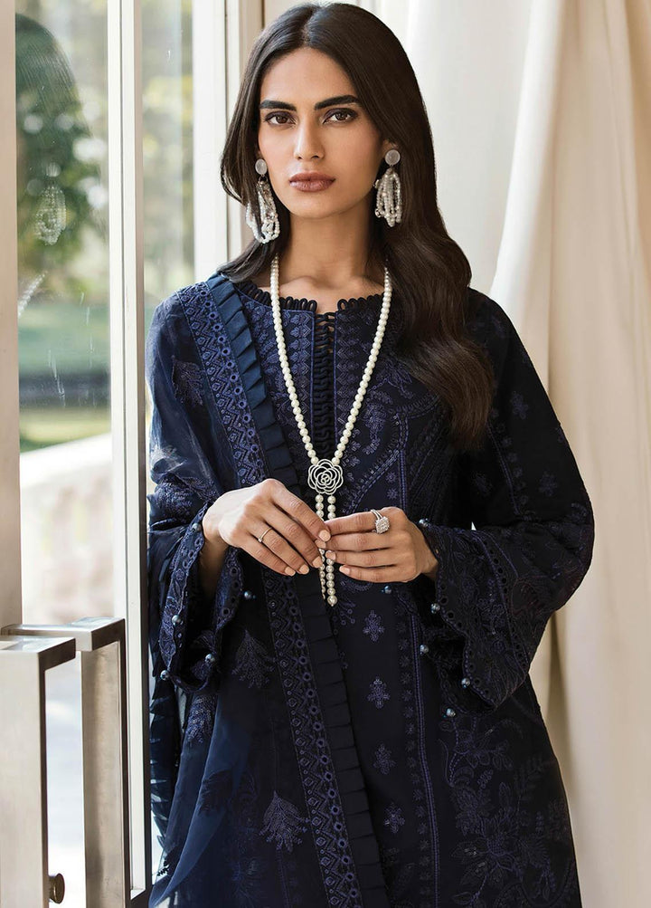 Gulaal Embroidered Lawn Suits Unstitched 3 Piece GL23LL 01 Zarqaa - Luxury Collection