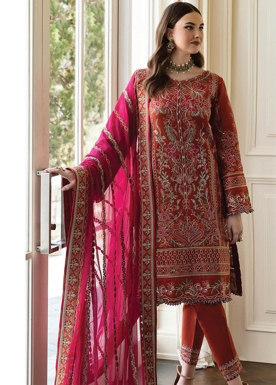 Gulaal Embroidered Lawn Suits Unstitched 3 Piece GL23LL 02 Raimah - Luxury Collection