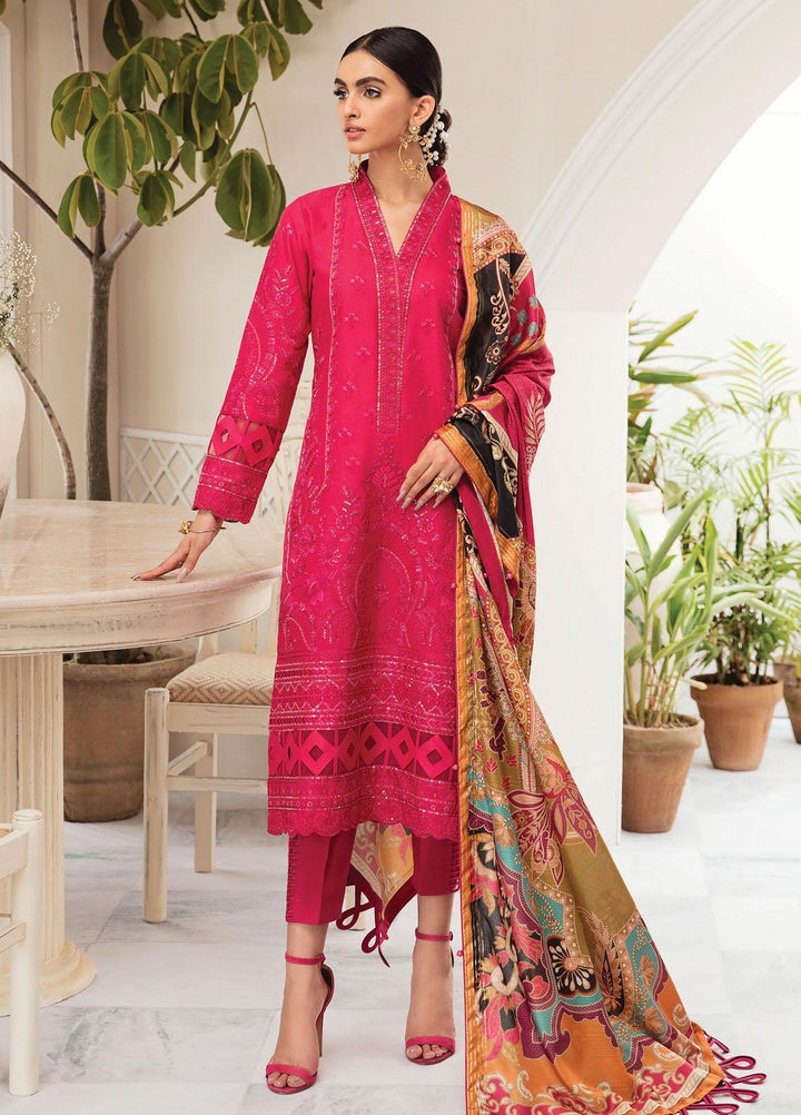 Gulaal Embroidered Lawn Suits Unstitched 3 Piece GL23LL-V2 D-03 Lyrah - Luxury Collection