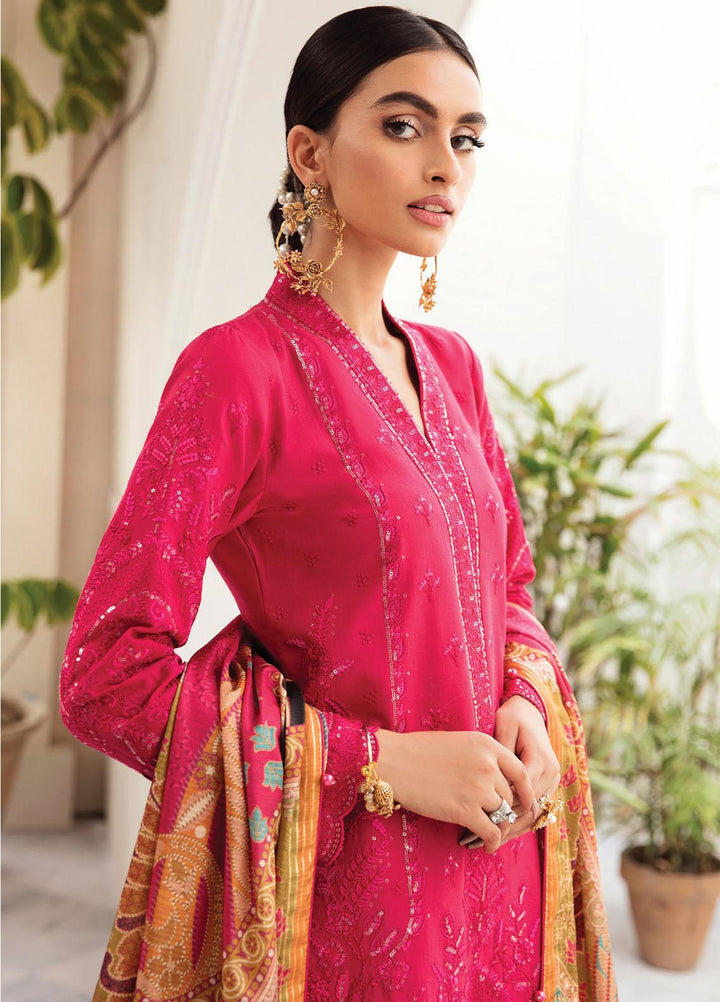 Gulaal Embroidered Lawn Suits Unstitched 3 Piece GL23LL-V2 D-03 Lyrah - Luxury Collection