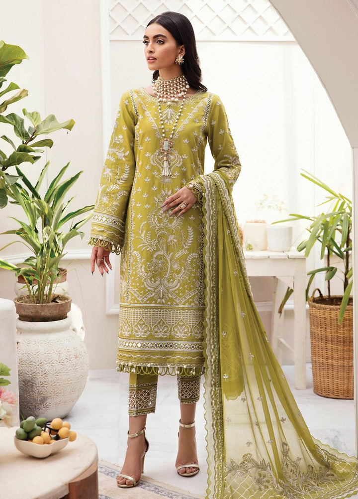 Gulaal Embroidered Lawn Suits Unstitched 3 Piece GL23LL-V2 D-08 Aafaq - Luxury Collection