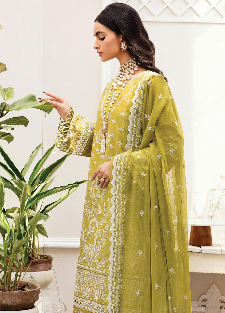 Gulaal Embroidered Lawn Suits Unstitched 3 Piece GL23LL-V2 D-08 Aafaq - Luxury Collection