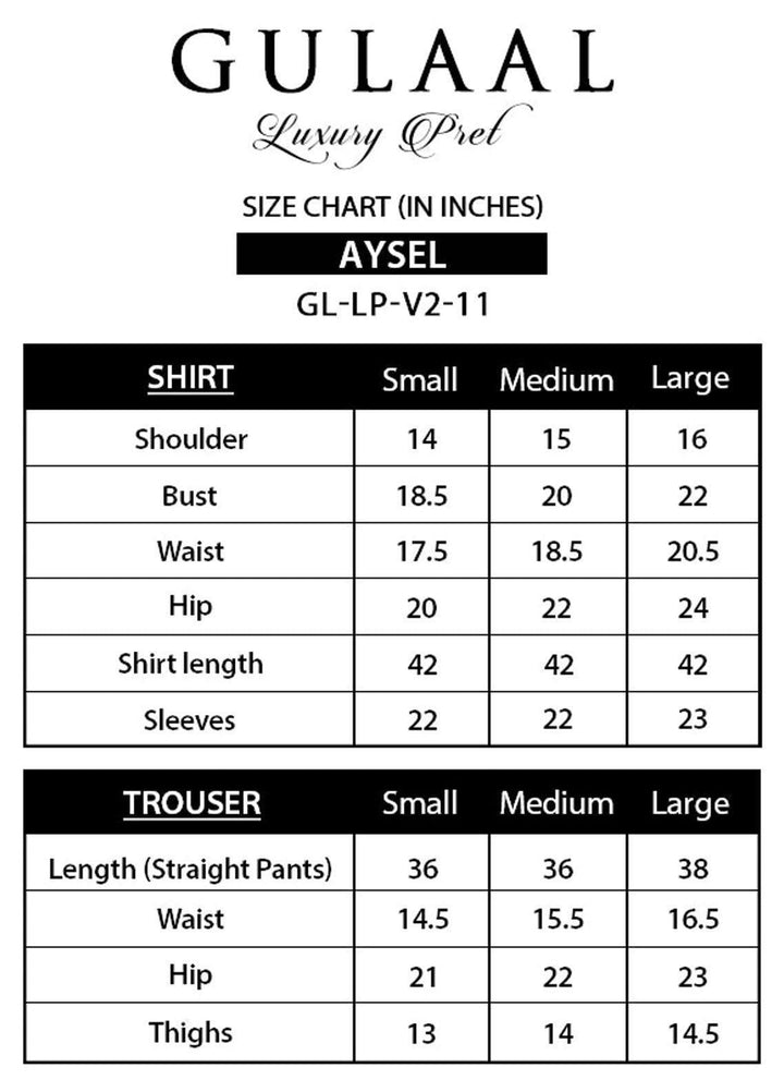 Gulaal Pret Luxury Organza 4 Piece Suit GL-LP-V2-11 Aysel