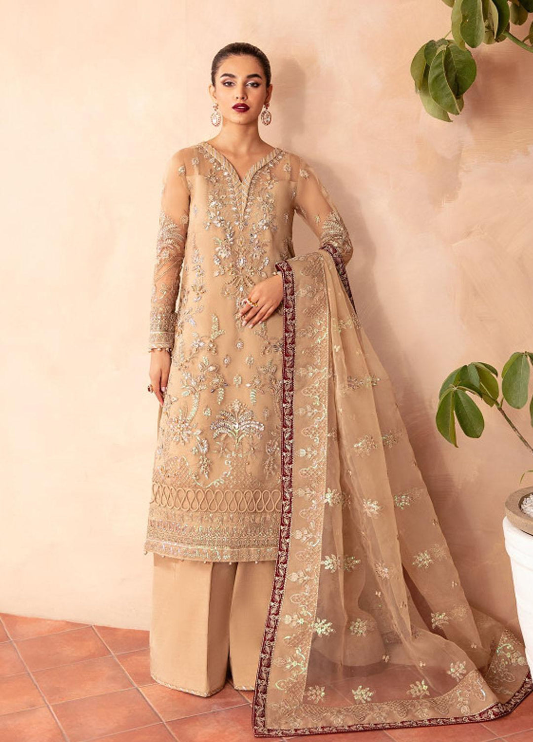 Gulaal Pret Luxury Organza 4 Piece Suit GL-LP-V2-14 Emilia