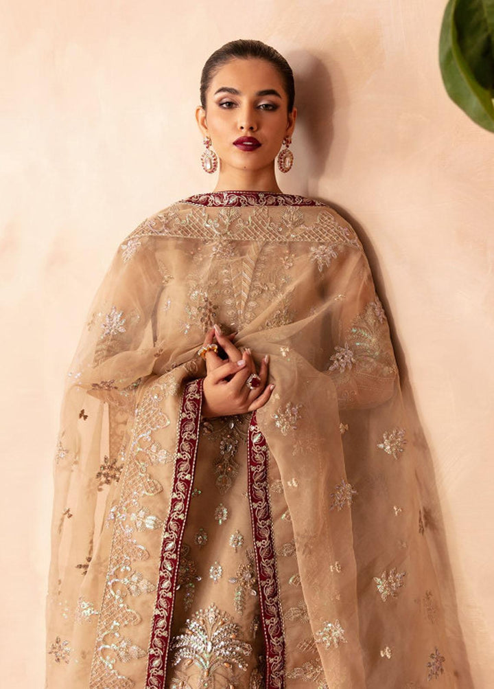 Gulaal Embroidered Organza Suits Unstitched 4 Piece GL23UL-V2 GL-LP-V2-14 Emilia - Luxury Collection
