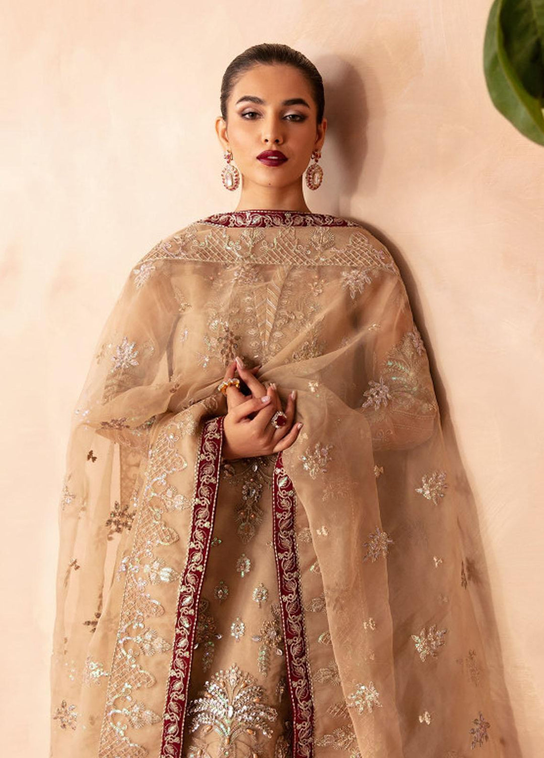 Gulaal Embroidered Organza Suits Unstitched 4 Piece GL23UL-V2 GL-LP-V2-14 Emilia - Luxury Collection