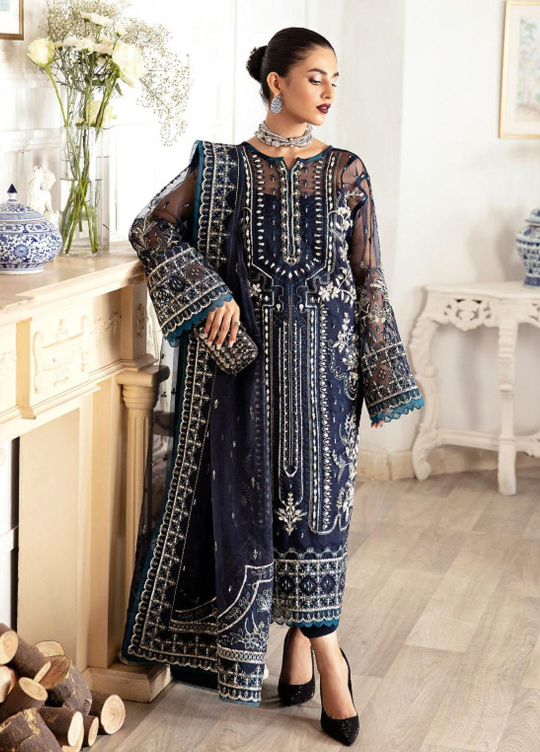 Gulaal Pret Luxury Organza 4 Piece Suit GL-LP-V2-15 Sabela