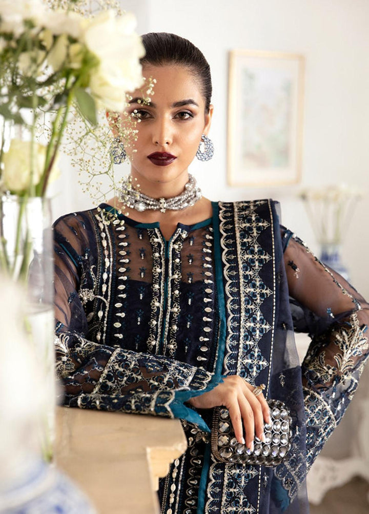 Gulaal Embroidered Organza Suits Unstitched 4 Piece GL23UL-V2 GL-LP-V2-15 Sabela - Luxury Collection
