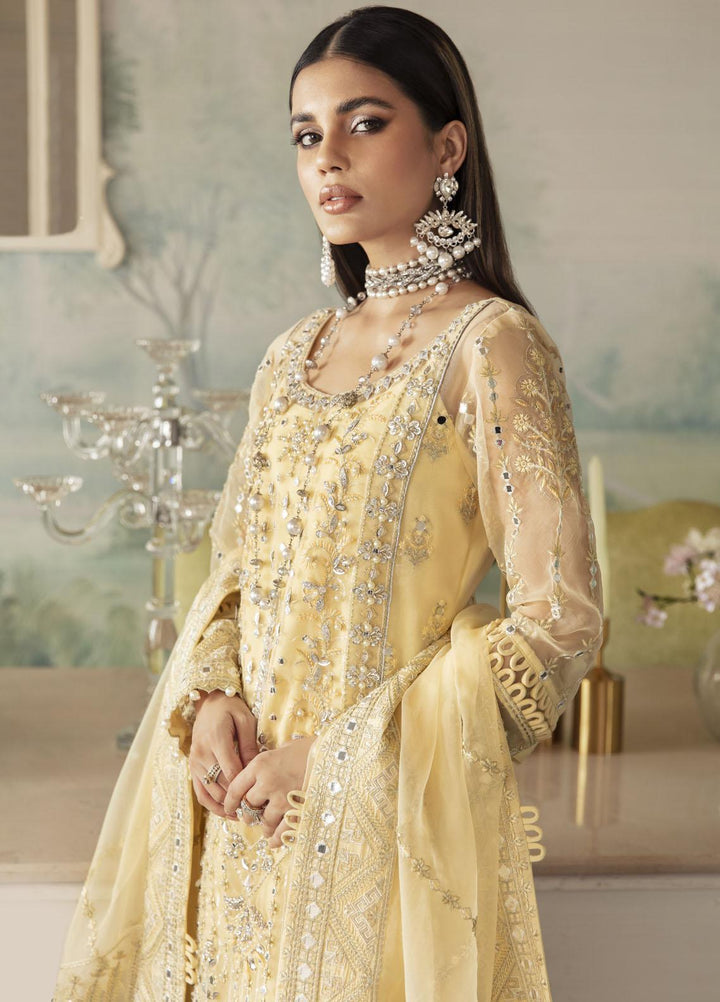 Gulaal Embroidered Organza Suits Unstitched 4 Piece GL23UL-V2 GL-LP-V2-10 Aniya - Luxury Collection