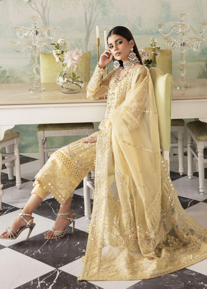 Gulaal Embroidered Organza Suits Unstitched 4 Piece GL23UL-V2 GL-LP-V2-10 Aniya - Luxury Collection