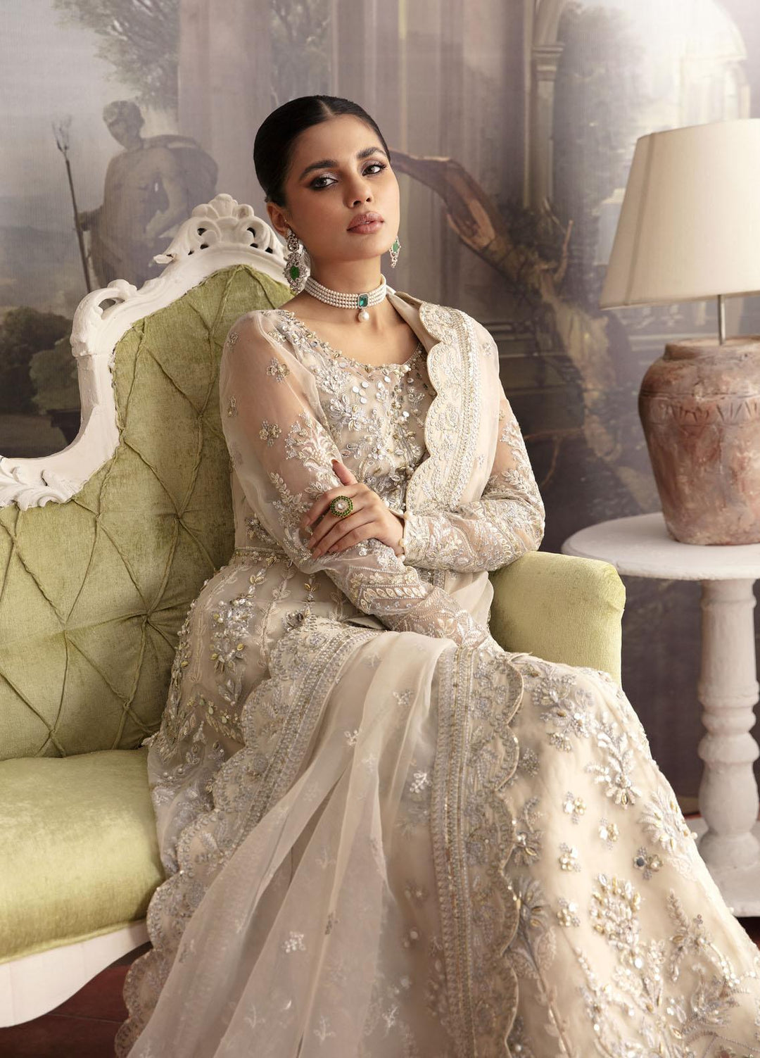 Gulaal Embroidered Organza Suits Unstitched 4 Piece GL23UL-V2 GL-LP-V2-12 Ariana - Luxury Collection