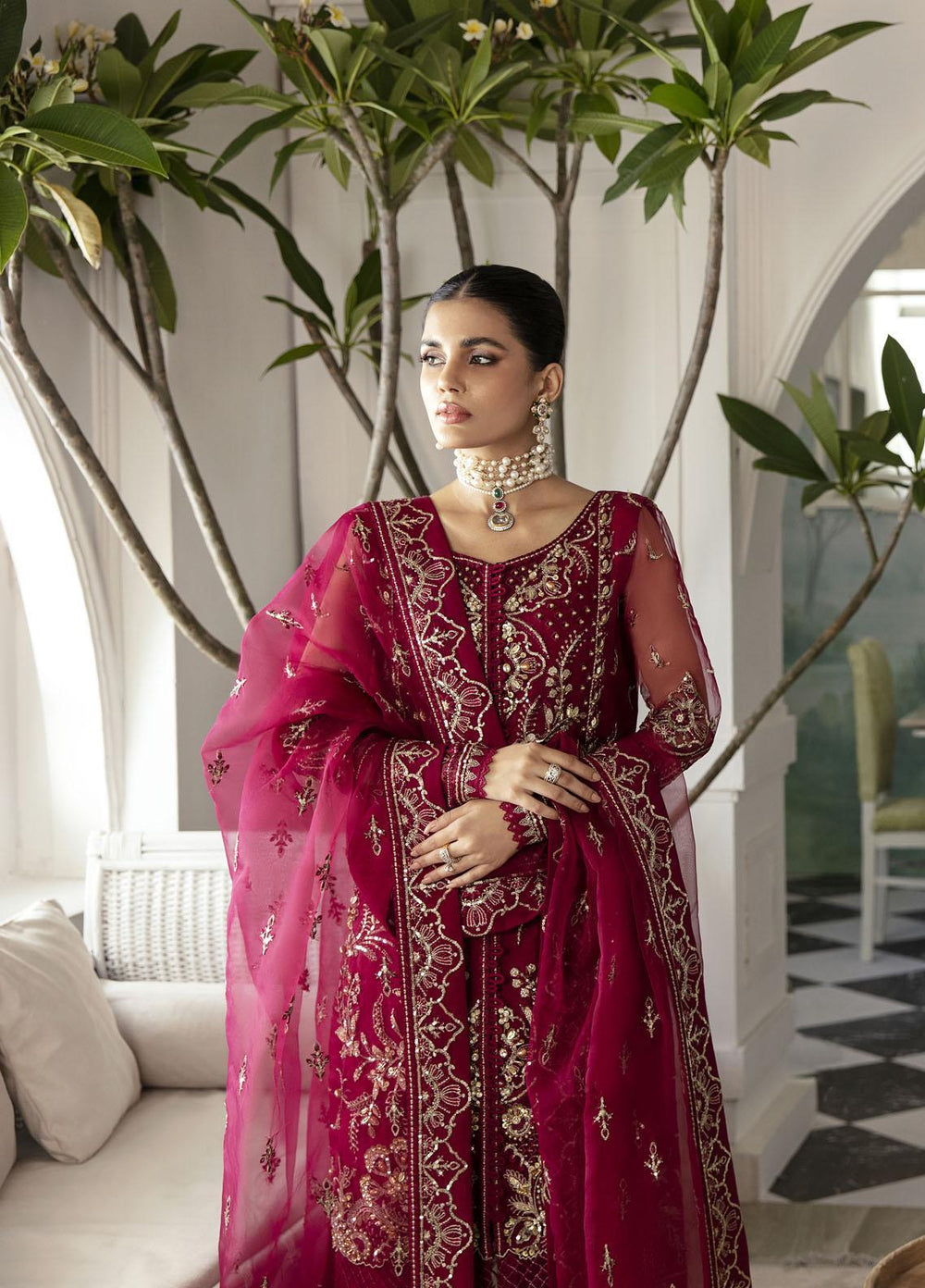 Gulaal Embroidered Organza Suits Unstitched 4 Piece GL23UL-V2 GL-LP-V2-16 Samara - Luxury Collection