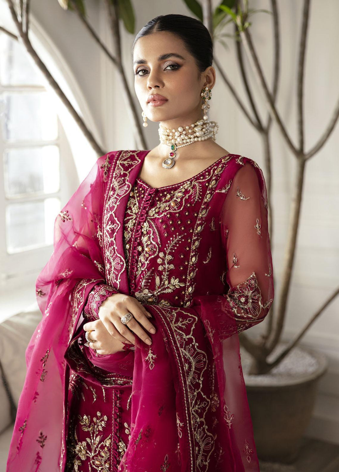 Gulaal Embroidered Organza Suits Unstitched 4 Piece GL23UL-V2 GL-LP-V2-16 Samara - Luxury Collection