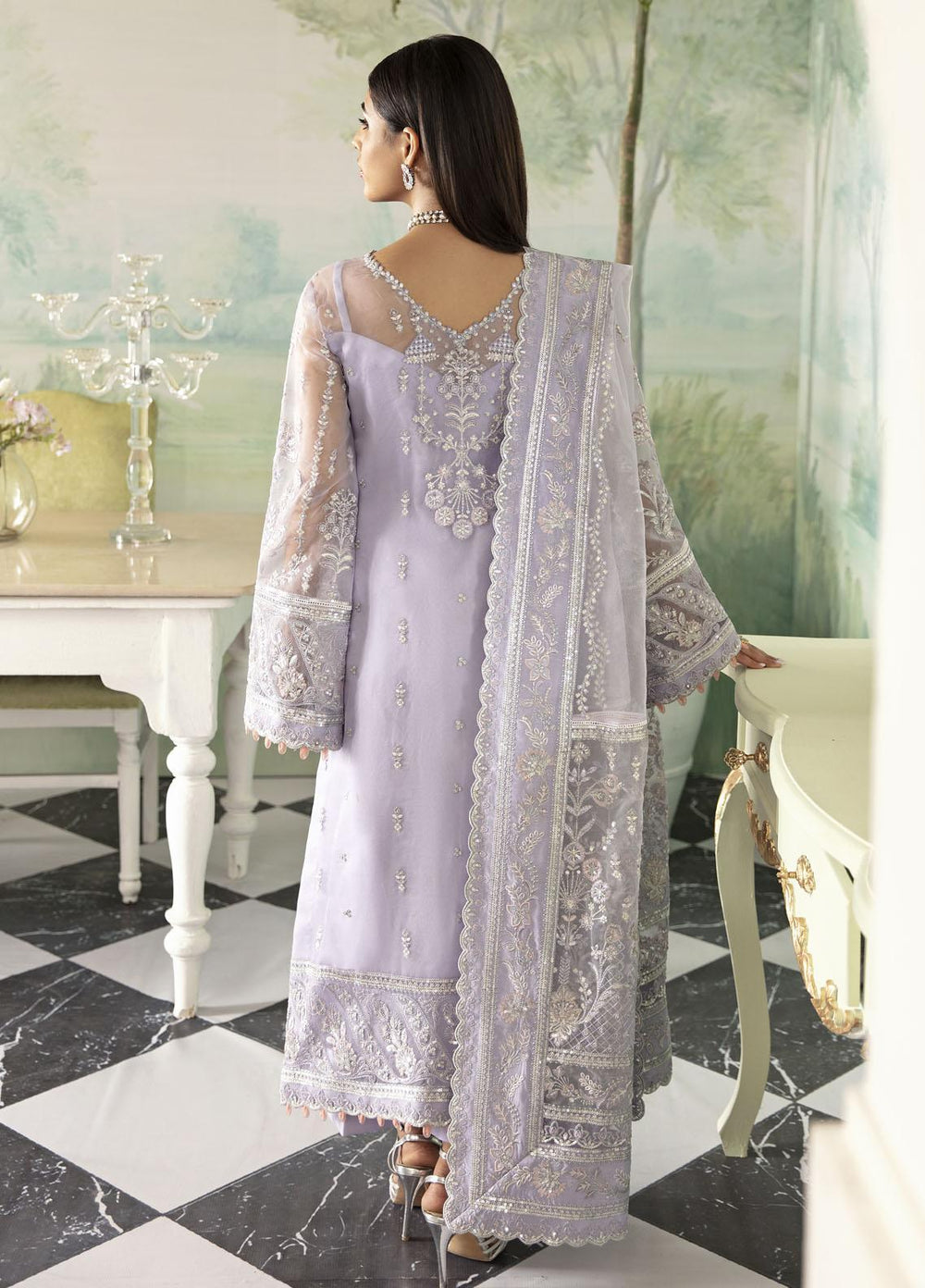 Gulaal Embroidered Organza Suits Unstitched 4 Piece GL23UL-V2 GL-LP-V2-17 Liana - Luxury Collection