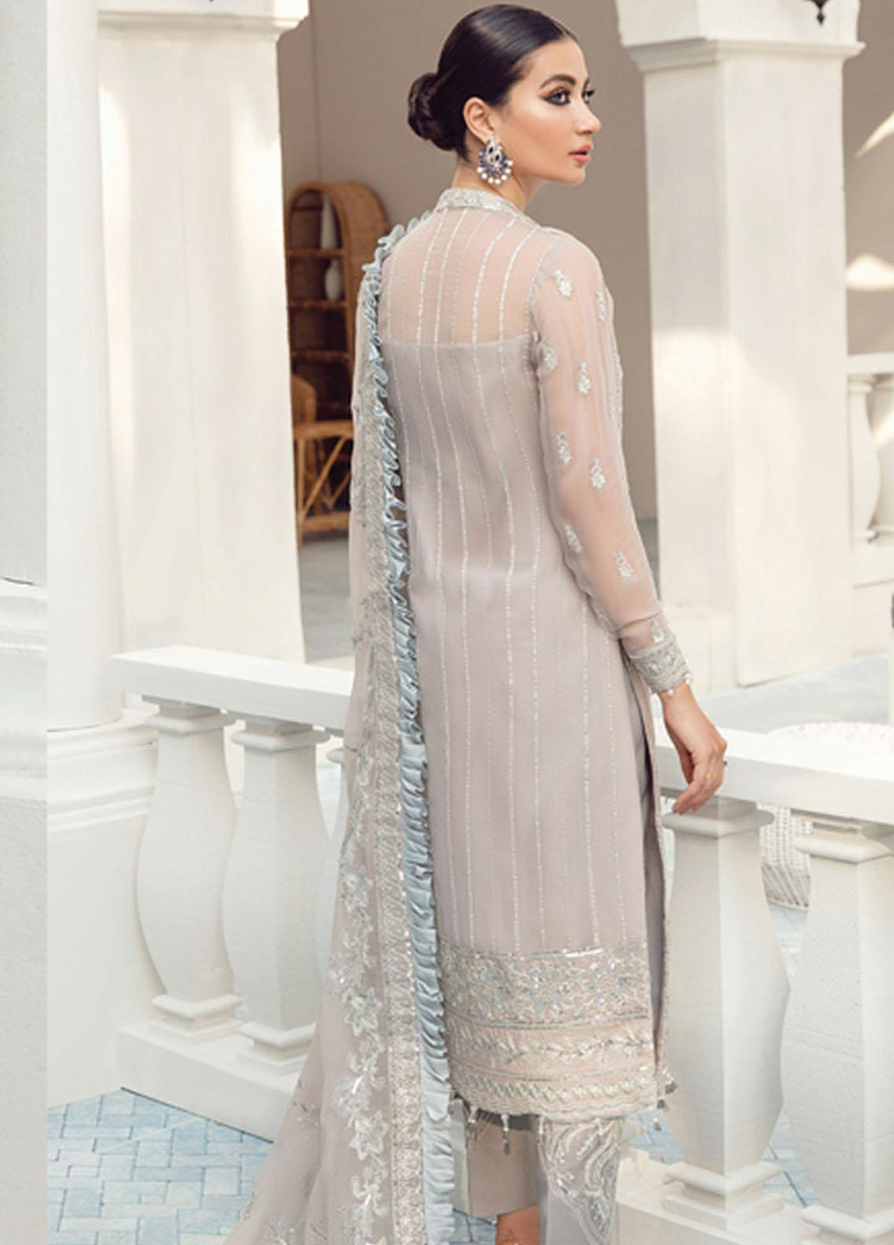 Gulaal Embroidered Chiffon Suits Unstitched 3 Piece GL21C 02 Noor - Premium Collection