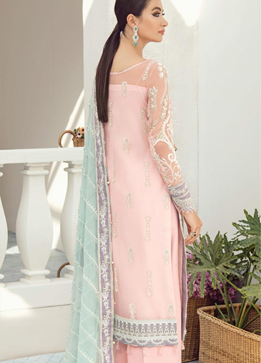 Gulaal Embroidered Chiffon Suits Unstitched 3 Piece GL21C 04 Nargis - Premium Collection