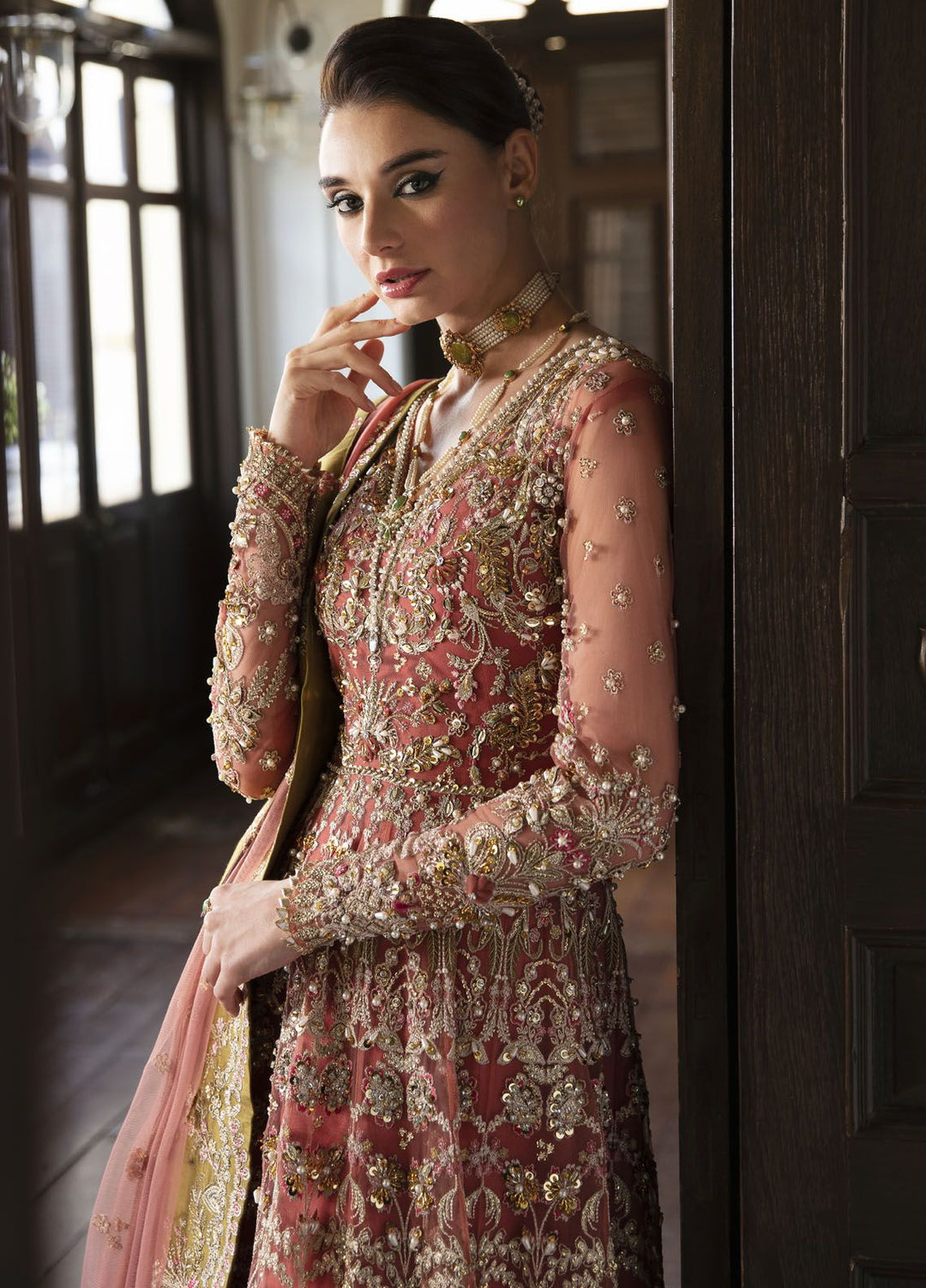 Gulaal Pret Embroidered Net 4 Piece Suit GL-LP-24V1-23 Maryse