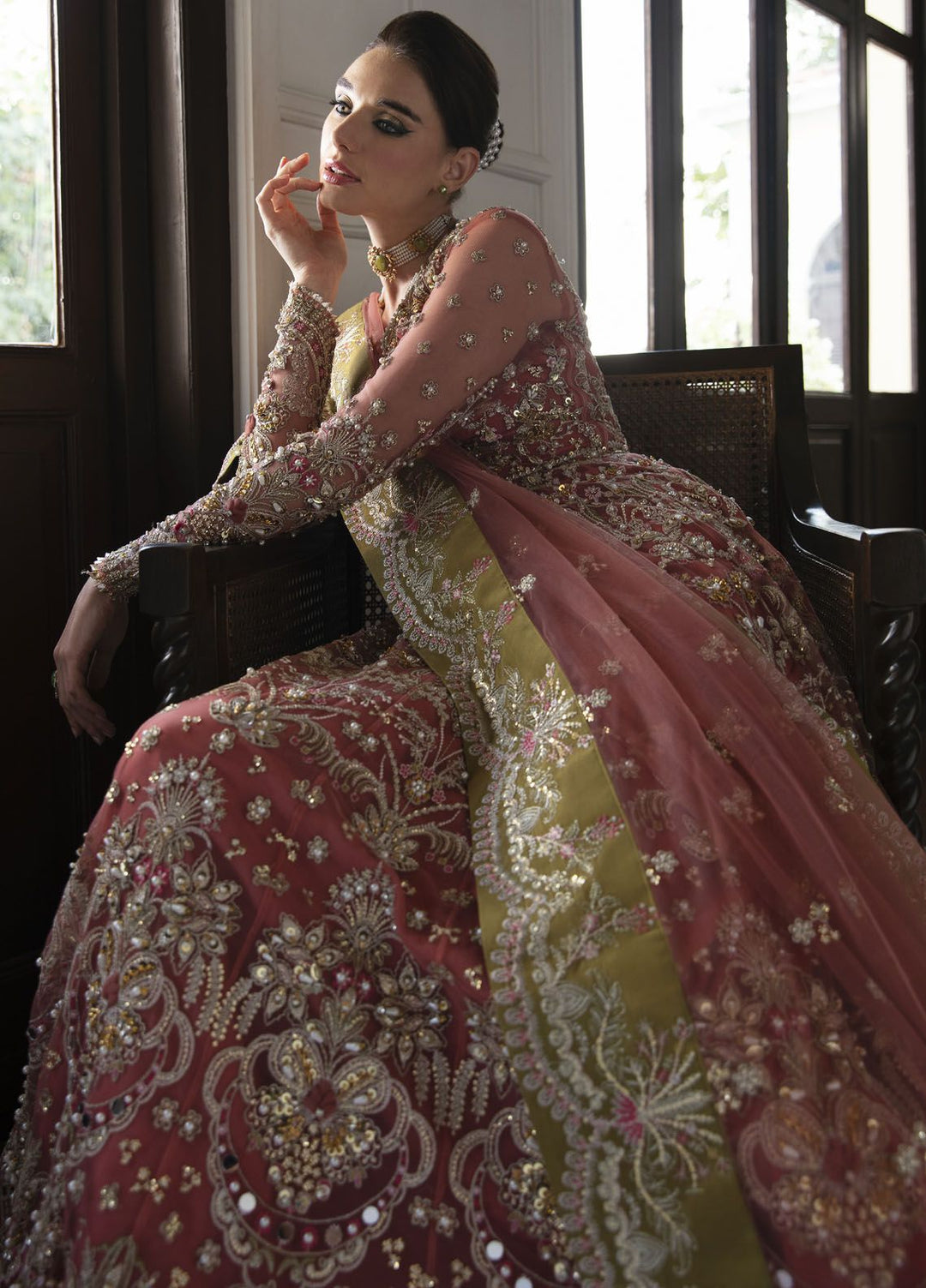 Gulaal Pret Embroidered Net 4 Piece Suit GL-LP-24V1-23 Maryse