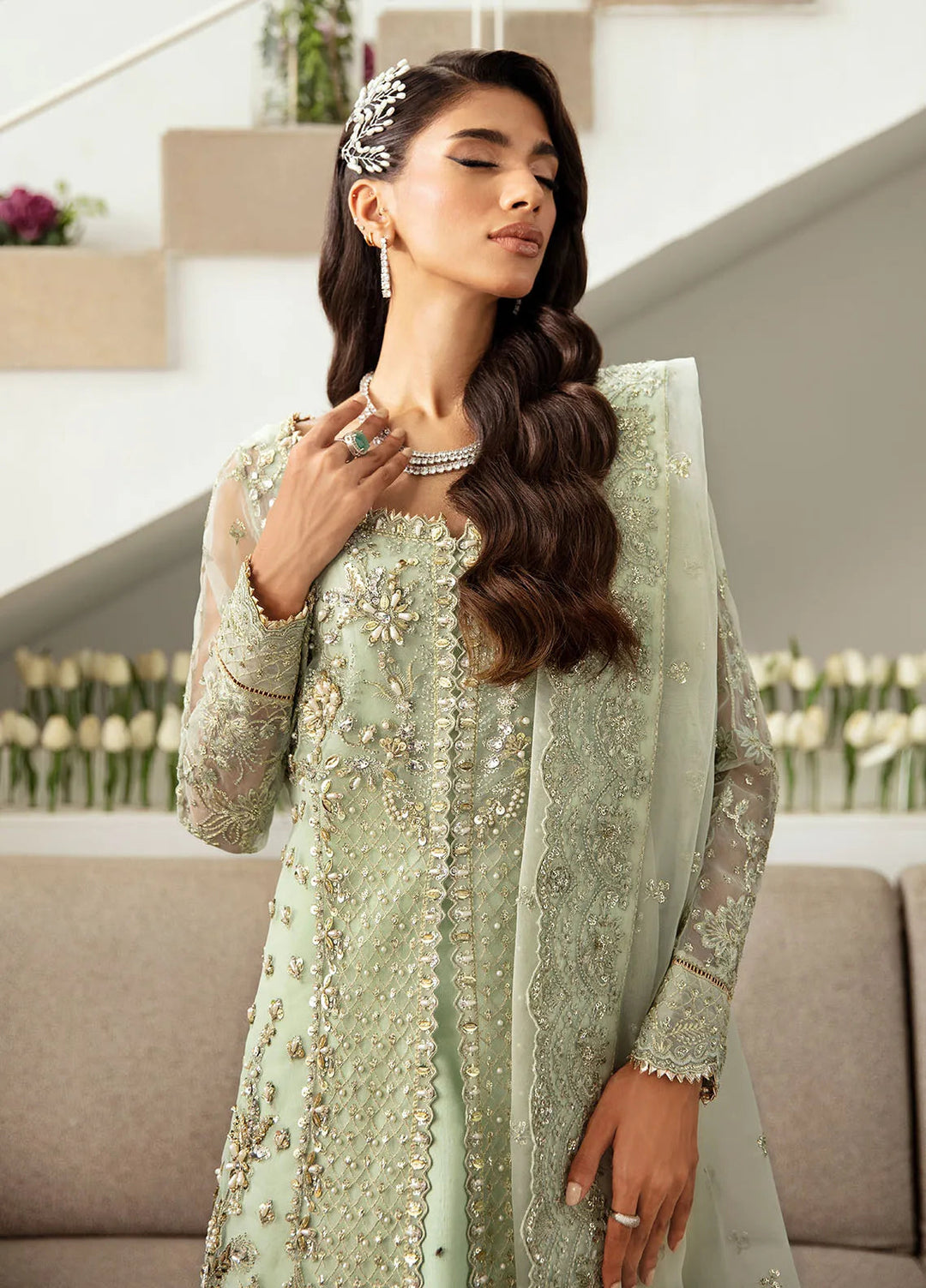 Gulaal Pret Embroidered Organza 3 Piece Suit LP-27 Kalisa