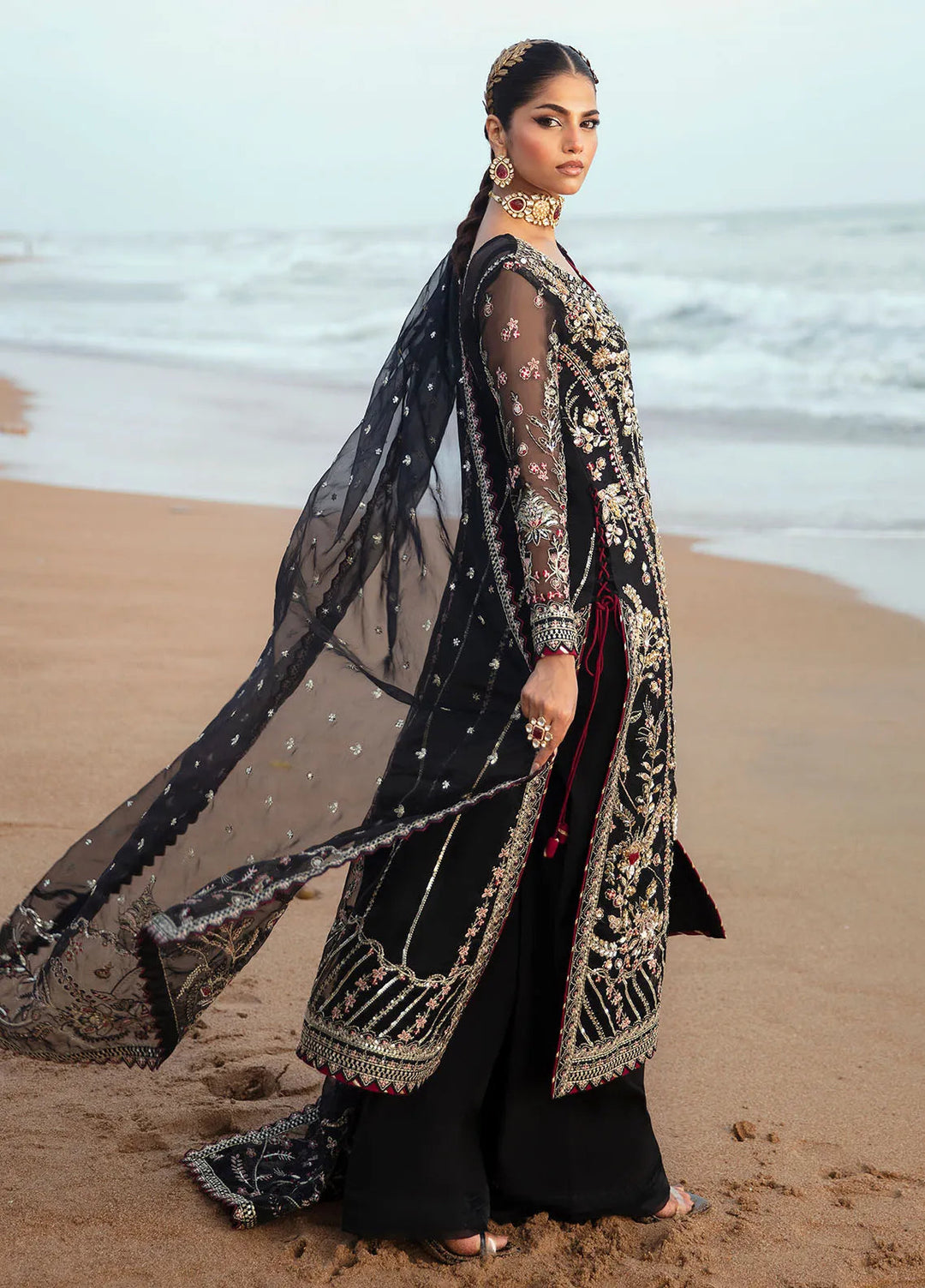 Gulaal Pret Embroidered Organza 3 Piece Suit LP-32 Zora