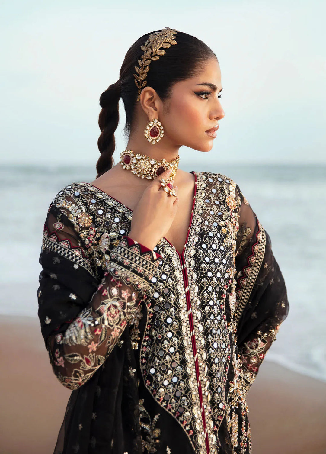 Gulaal Pret Embroidered Organza 3 Piece Suit LP-32 Zora
