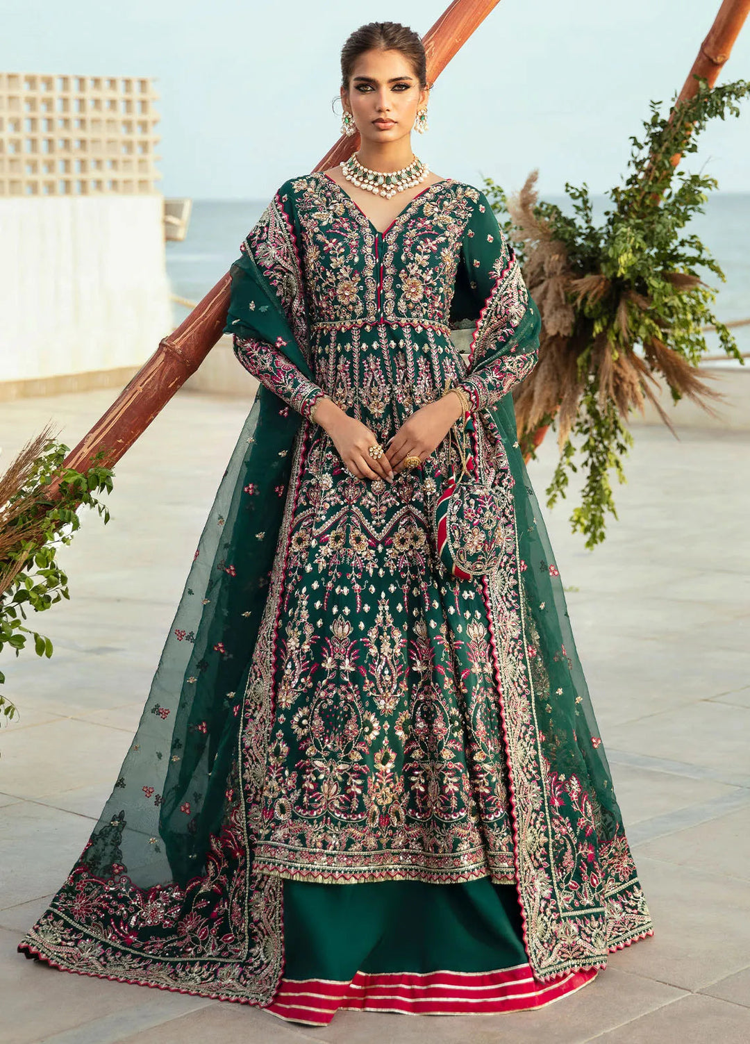 Gulaal Unstitched Embroidered Silk 3 Piece Suit LP-31 Zarla