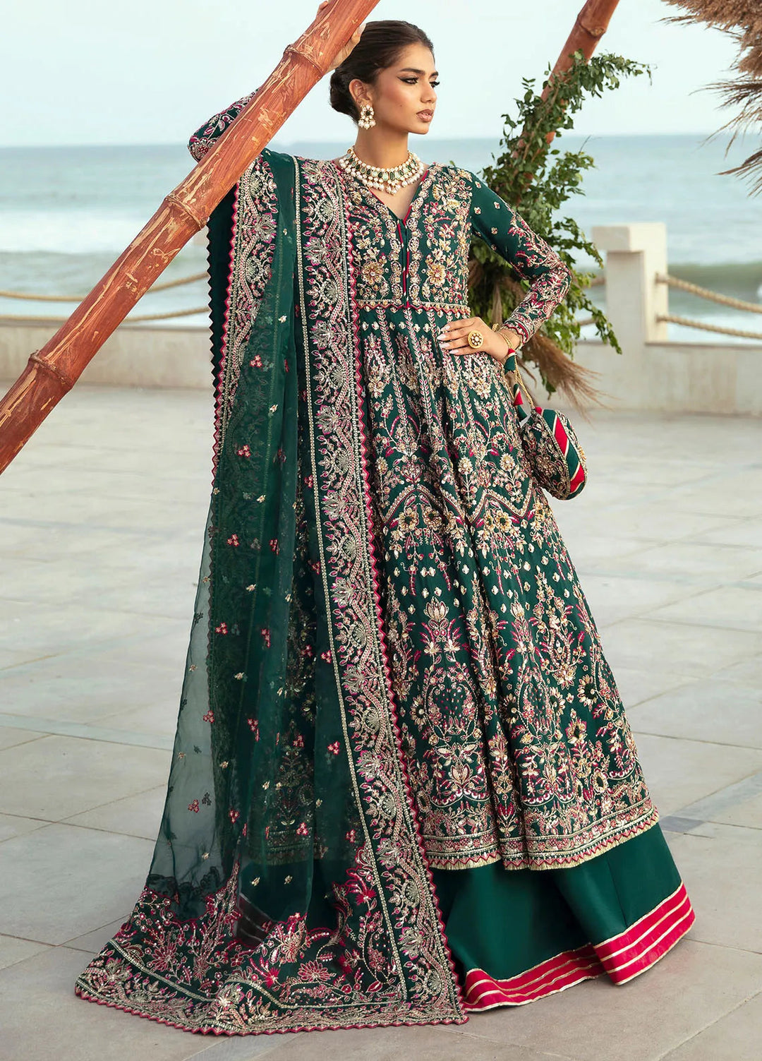 Gulaal Unstitched Embroidered Silk 3 Piece Suit LP-31 Zarla