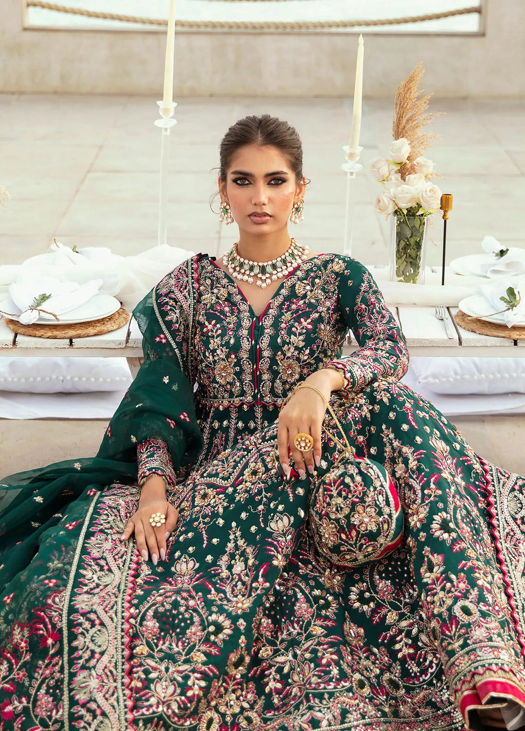 Gulaal Unstitched Embroidered Silk 3 Piece Suit LP-31 Zarla