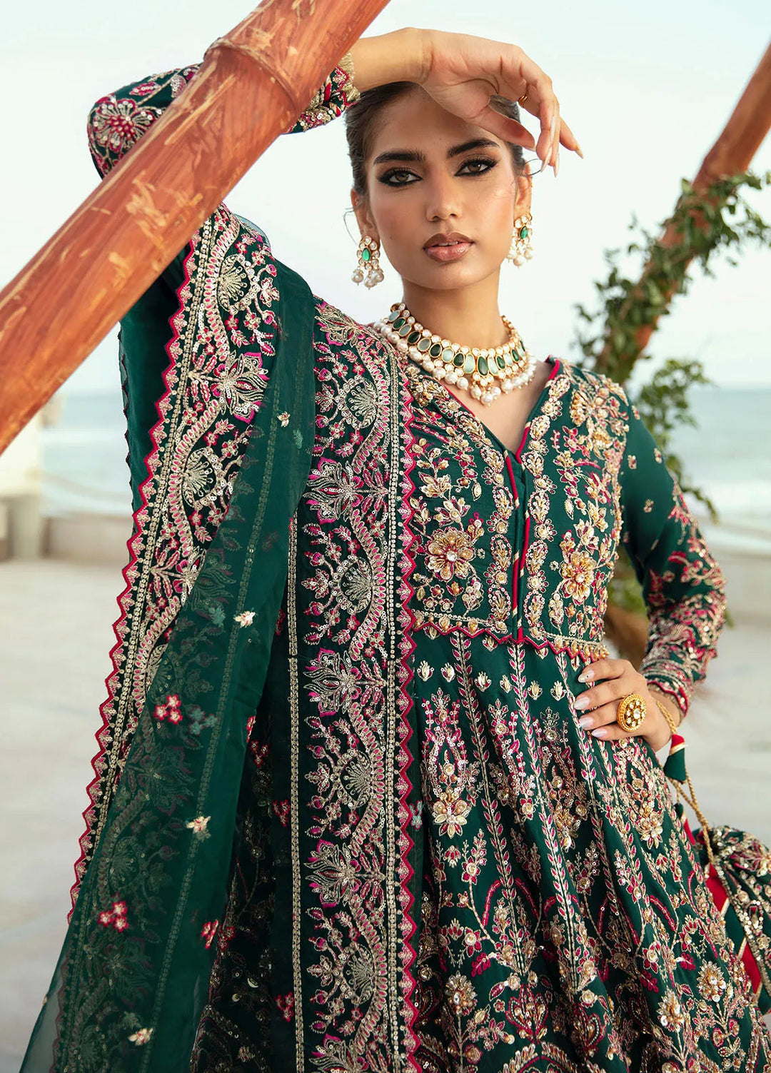 Gulaal Unstitched Embroidered Silk 3 Piece Suit LP-31 Zarla