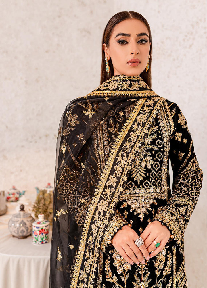 Gulaal Embroidered Velvet Suits Unstitched 3 Piece GL22V 01 AZRA - Luxury Collection