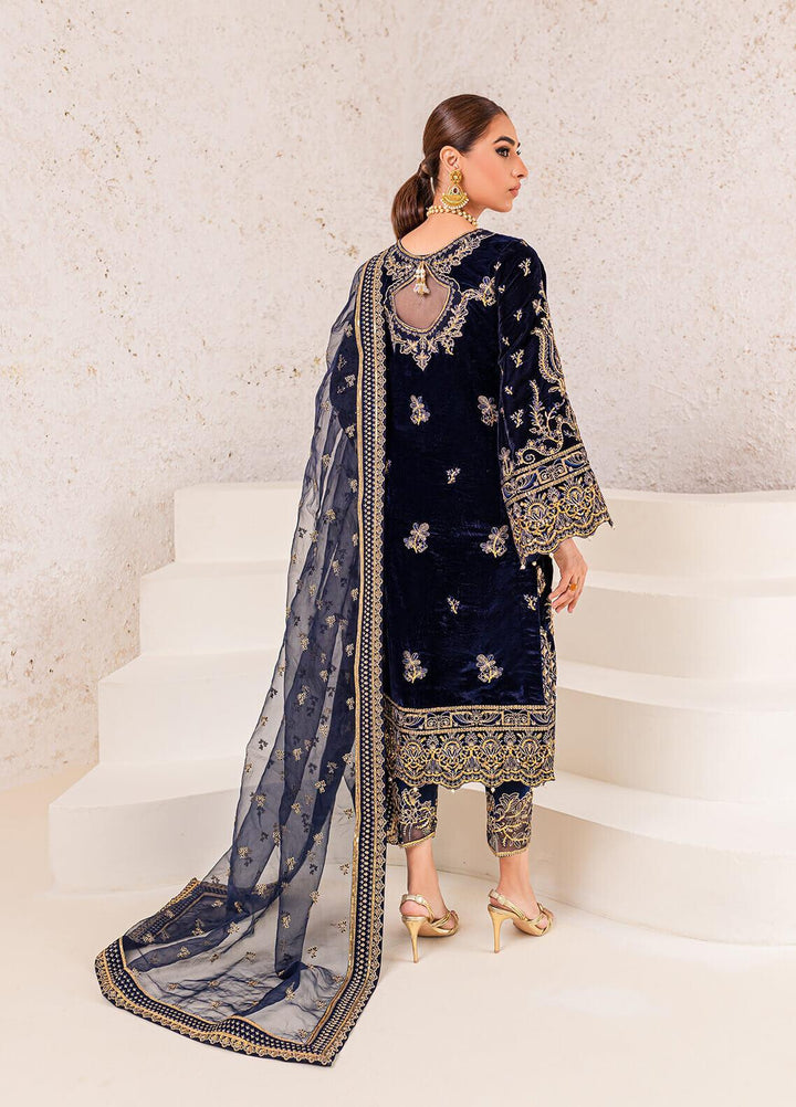 Gulaal Embroidered Velvet Suits Unstitched 3 Piece GL22V 03 INSIYAH - Luxury Collection