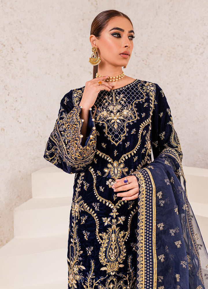 Gulaal Embroidered Velvet Suits Unstitched 3 Piece GL22V 03 INSIYAH - Luxury Collection