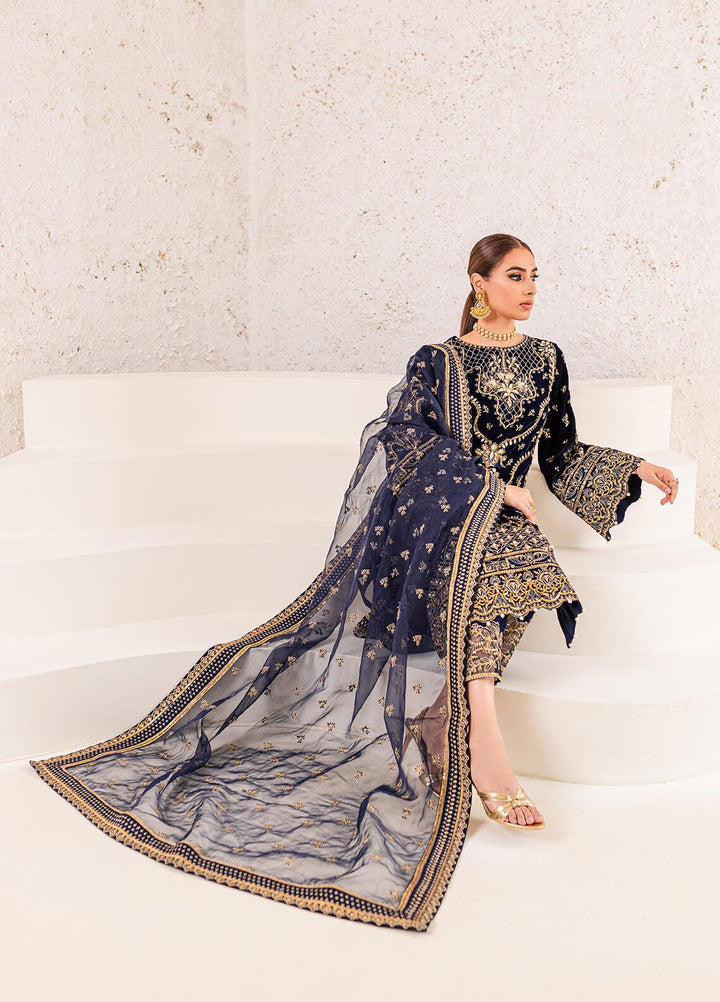 Gulaal Embroidered Velvet Suits Unstitched 3 Piece GL22V 03 INSIYAH - Luxury Collection