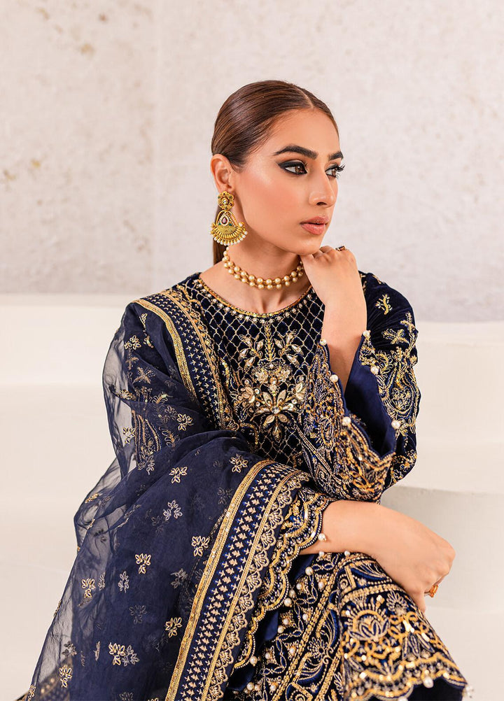 Gulaal Embroidered Velvet Suits Unstitched 3 Piece GL22V 03 INSIYAH - Luxury Collection