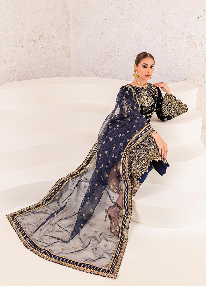 Gulaal Embroidered Velvet Suits Unstitched 3 Piece GL22V 03 INSIYAH - Luxury Collection