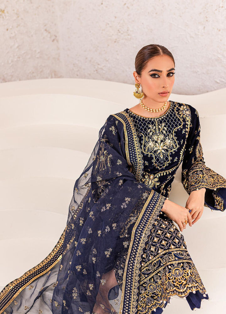 Gulaal Embroidered Velvet Suits Unstitched 3 Piece GL22V 03 INSIYAH - Luxury Collection