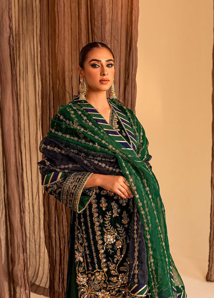 Gulaal Embroidered Velvet Suits Unstitched 3 Piece GL22V 04 ISMAH - Luxury Collection