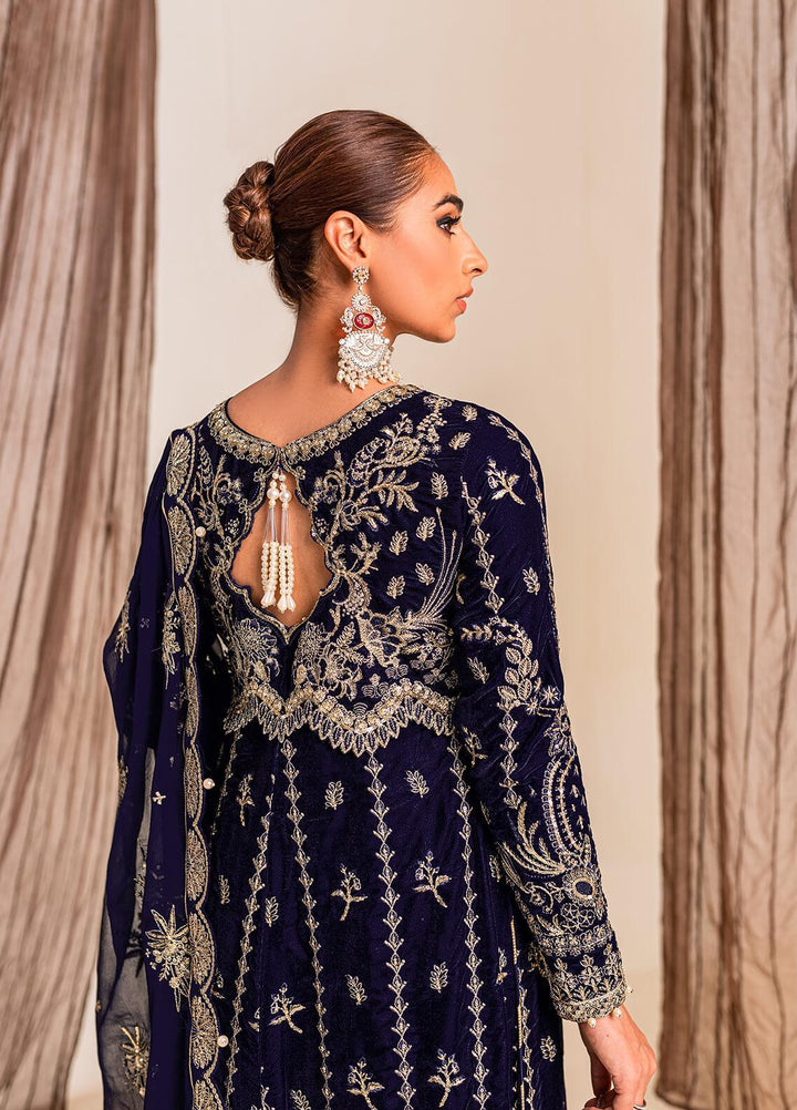 Gulaal Embroidered Velvet Suits Unstitched 3 Piece GL22V 08 AYLIN - Luxury Collection