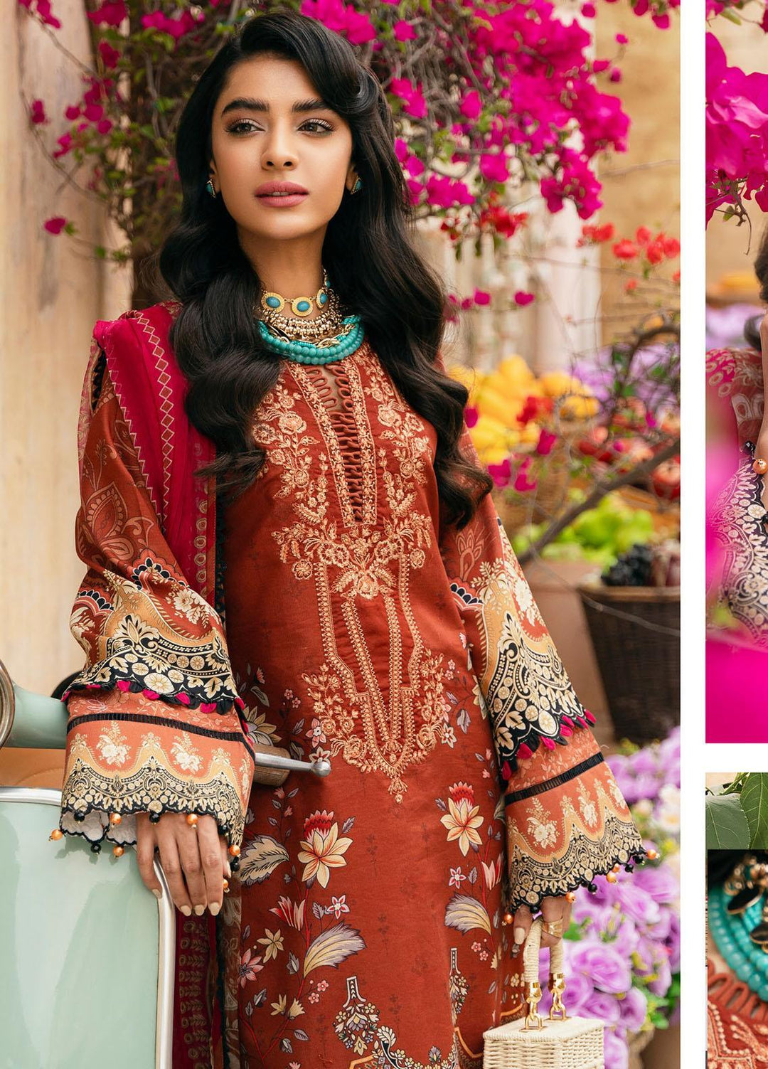 Gulaal Embroidered Lawn Suits Unstitched 3 Piece GL23UL D-03 Valeria - Summer Collection