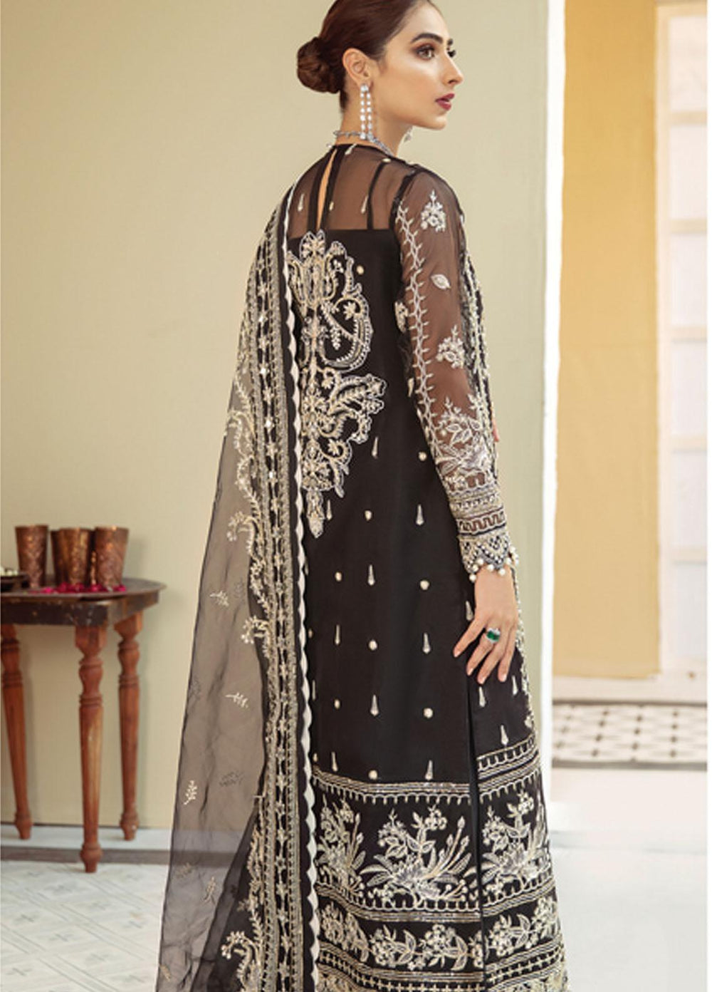 Gulaal Embroidered Organza Suits Unstitched 3 Piece GL21LF D-01 INAAYA - Luxury Formals Collection