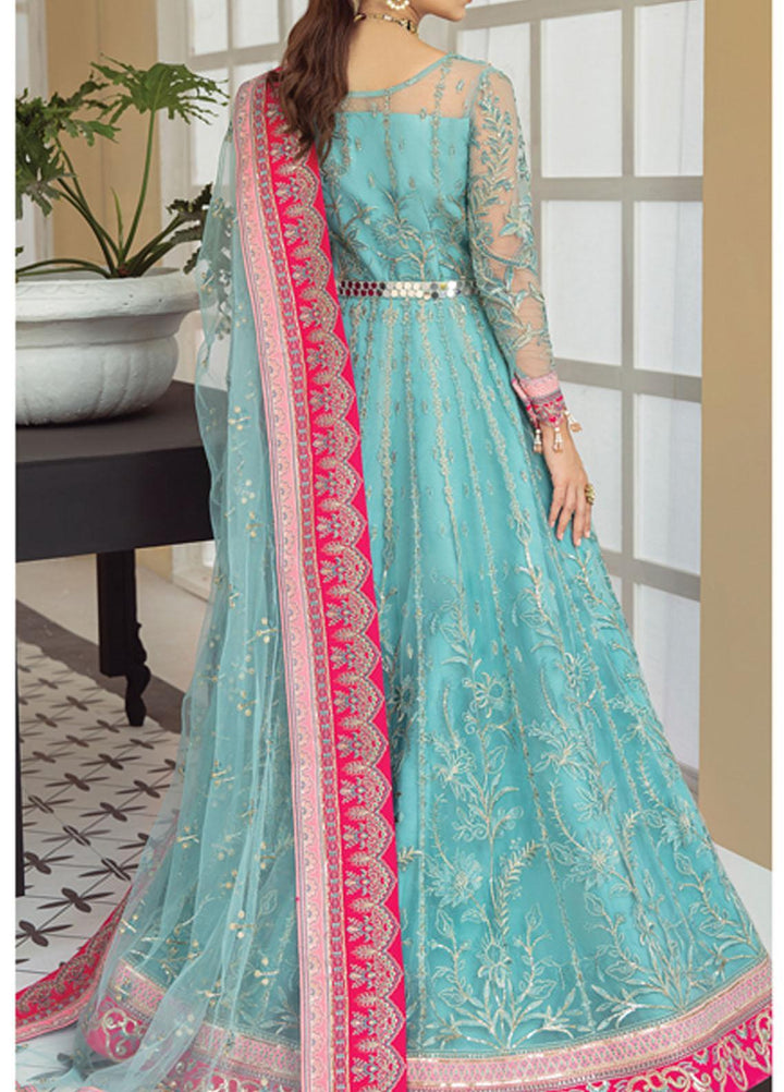 Gulaal Embroidered Net Suits Unstitched 3 Piece GL21LF D-05 AIZAH - Luxury Formals Collection