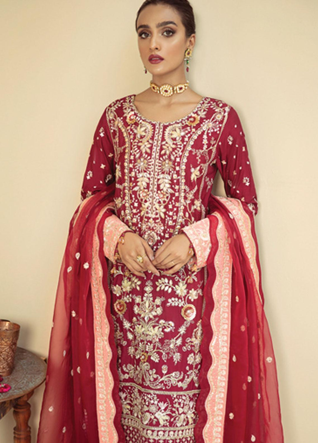 Gulaal Embroidered Grip Suits Unstitched 3 Piece GL21LF D-06 ZAREEN - Luxury Formals Collection