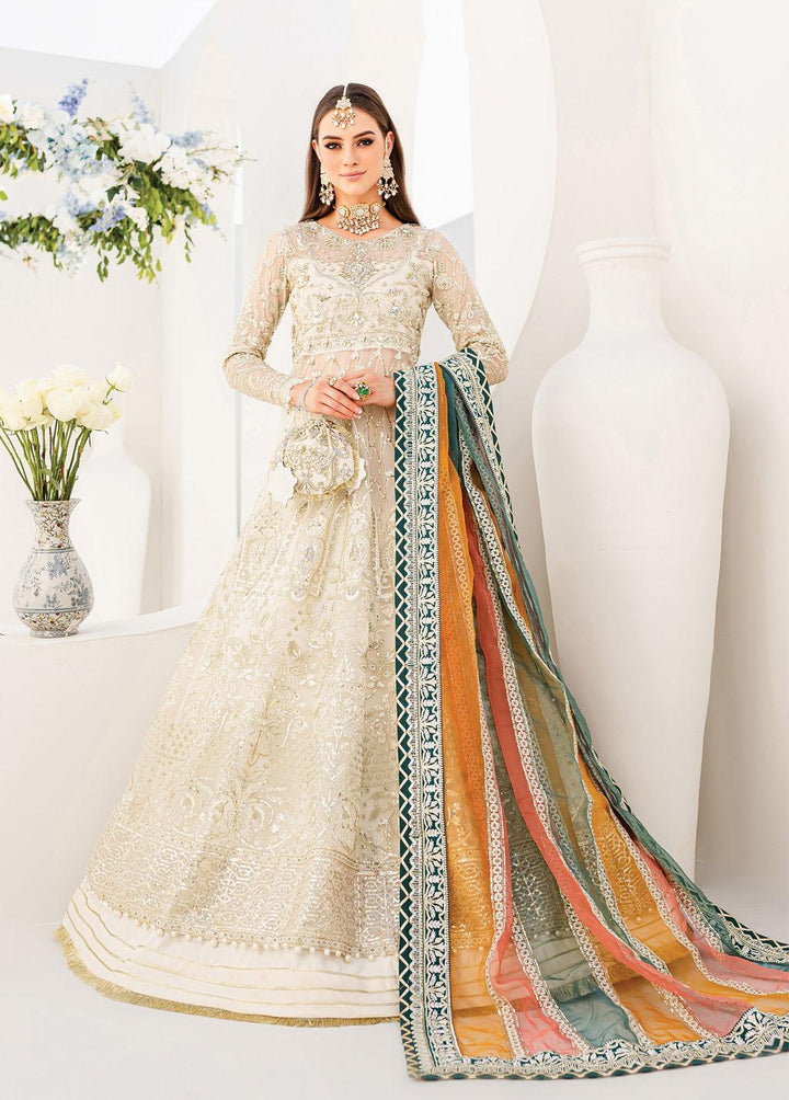 Gulaal Embroidered Organza Suits Unstitched 3 Piece GL22WD 02 Kiyarah - Wedding Collection