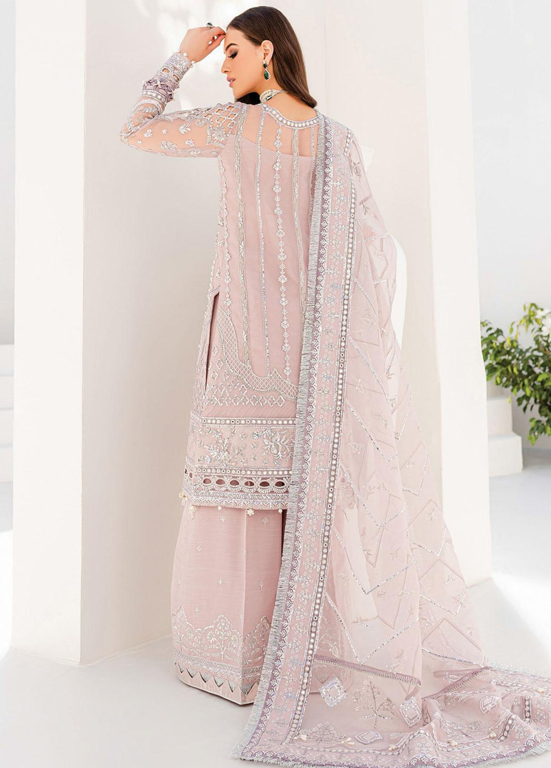 Gulaal Embroidered Organza Suits Unstitched 3 Piece GL22WD 04 Rayah - Wedding Collection