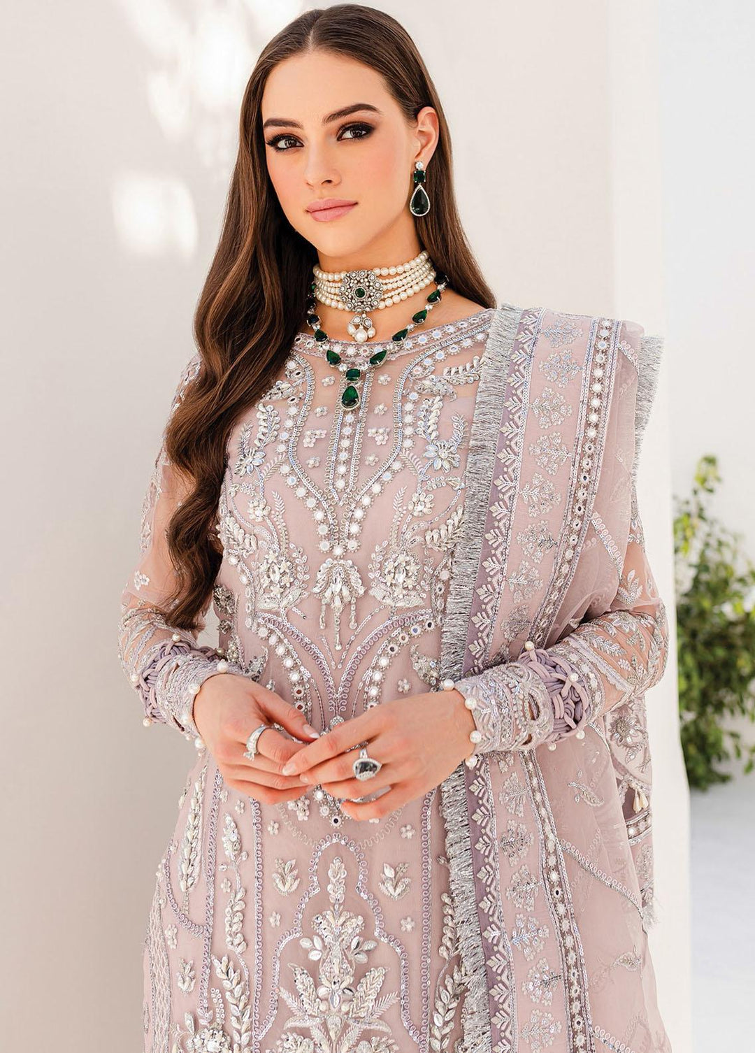 Gulaal Embroidered Organza Suits Unstitched 3 Piece GL22WD 04 Rayah - Wedding Collection
