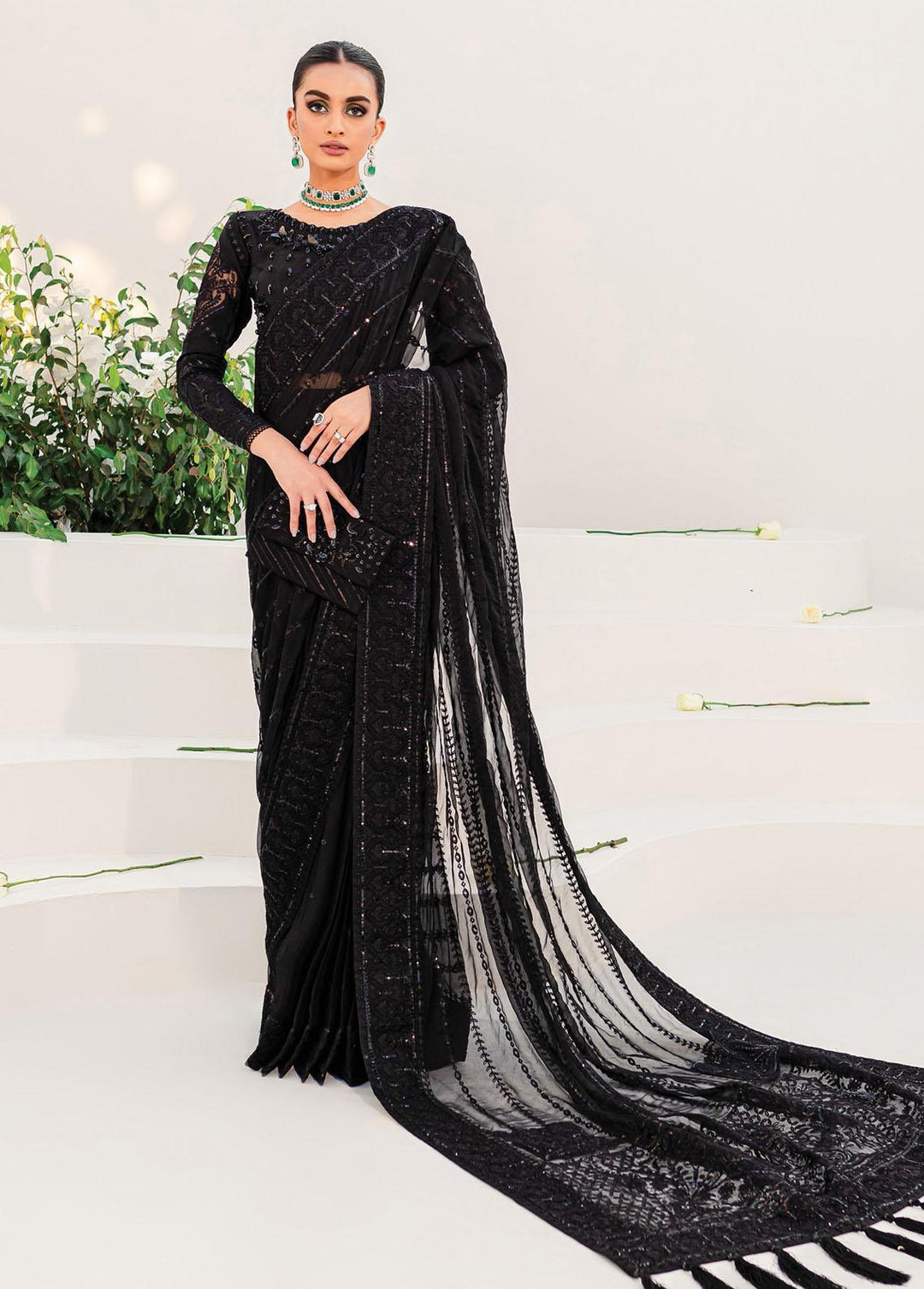 Gulaal Embroidered Silk Unstitched Saree GL22WD 05 Naaz - Wedding Collection