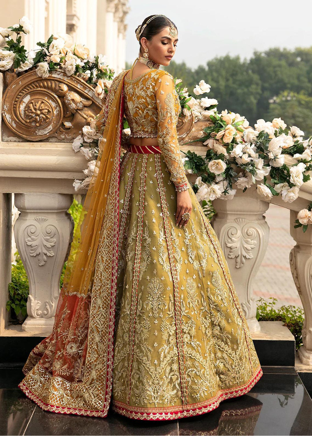 Gulaal Embroidered Net Suits Unstitched 4 Piece GL23WD GL-WU-23V1-01 DIYA - Wedding Collection