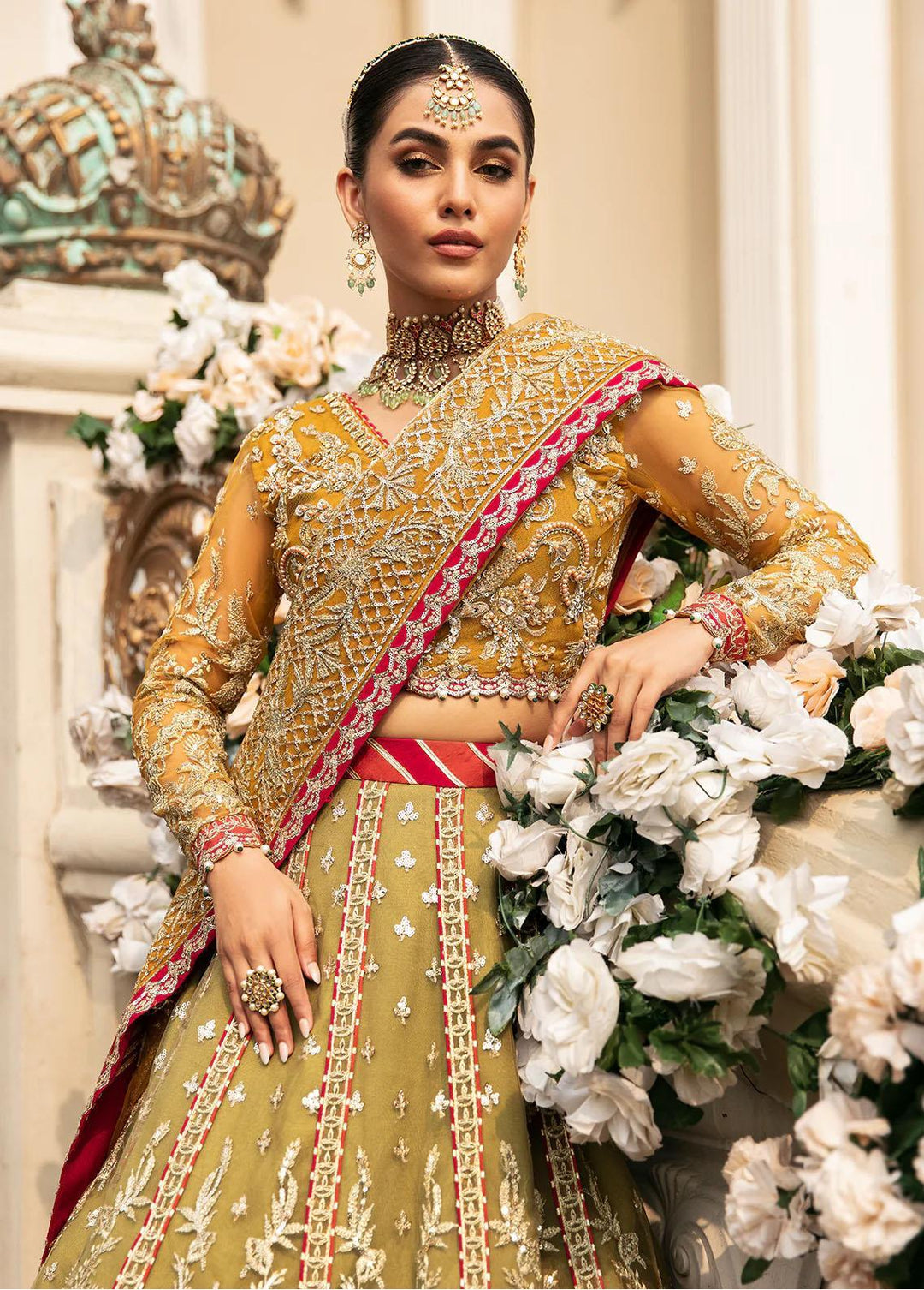Gulaal Embroidered Net Suits Unstitched 4 Piece GL23WD GL-WU-23V1-01 DIYA - Wedding Collection